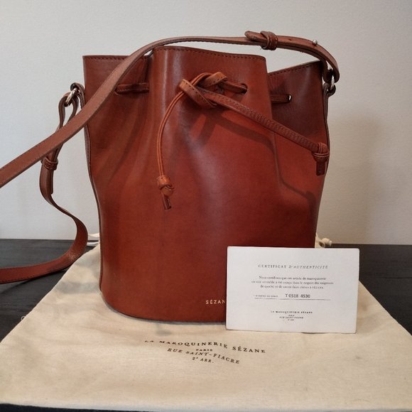 Sezane Handbags - Sezane Farrow Bag in Heritage Camel